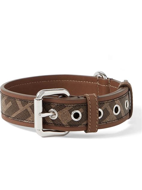 fendi dog collar amazon|Fendi brown dog collar.